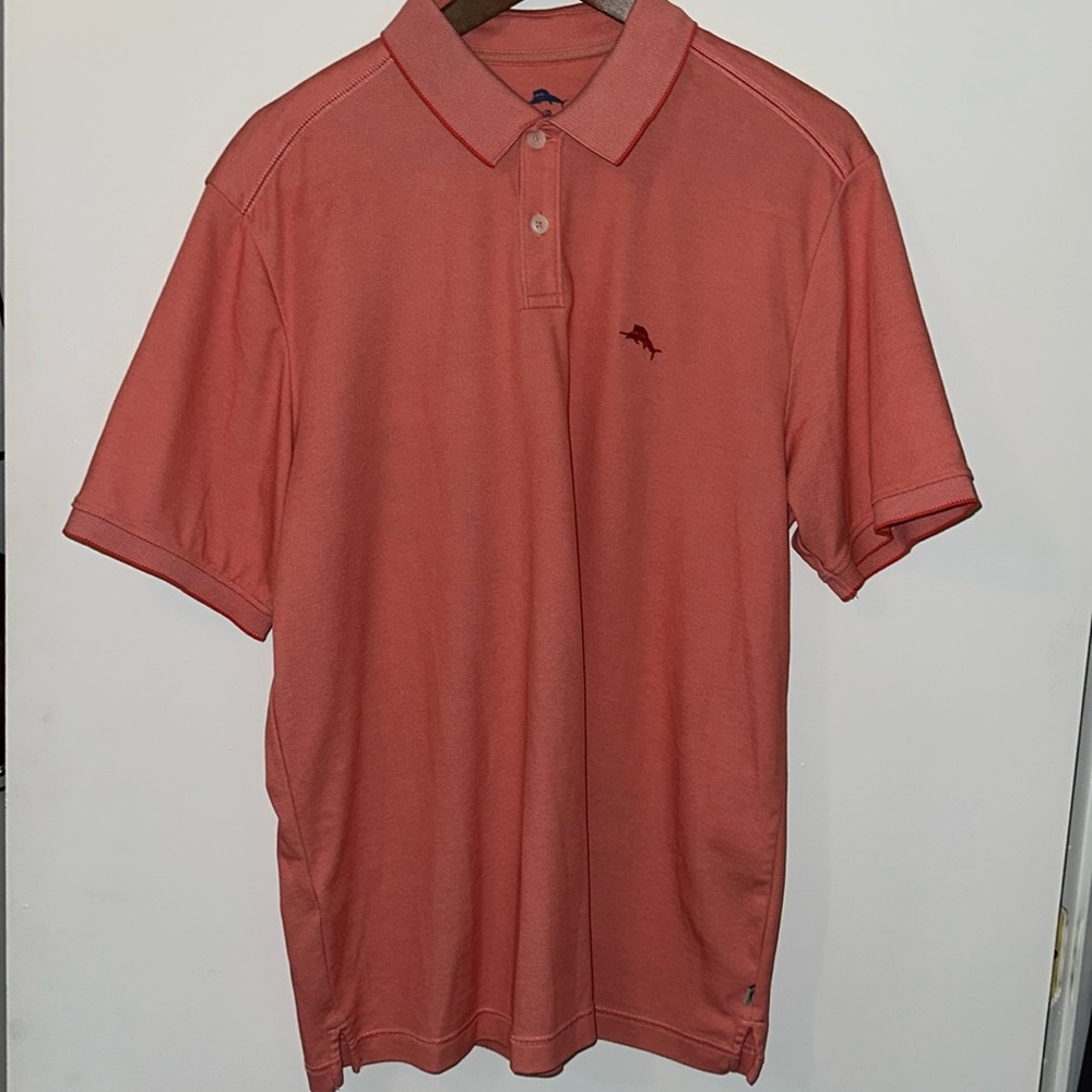 Tommy Bahama burnt orange polo